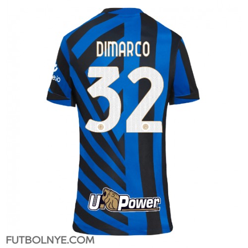 Camiseta Inter Milan Federico Dimarco #32 Primera Equipación para mujer 2024-25 manga corta